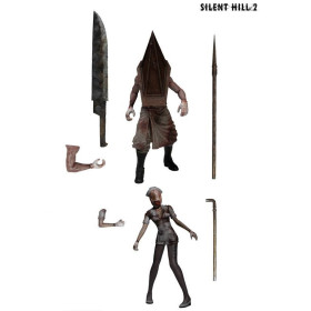 Silent Hill - Set de 2 figurines Deluxe Bubble Head Nurse & Red Pyramid Thing 9 cm