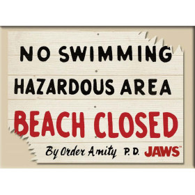 Jaws (Les Dents de la Mer) - Aimant Beach Closed