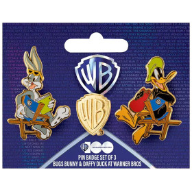 Warner Bros 100ème anniversaire - Set 3 pins Bugs Bunny & Daffy Duck aux studios