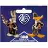 Warner Bros 100ème anniversaire - Set 2 pins Bugs Bunny & Daffy Duck à Hogwarts