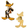 Warner Bros 100ème anniversaire - Set 2 pins Bugs Bunny & Daffy Duck à Hogwarts