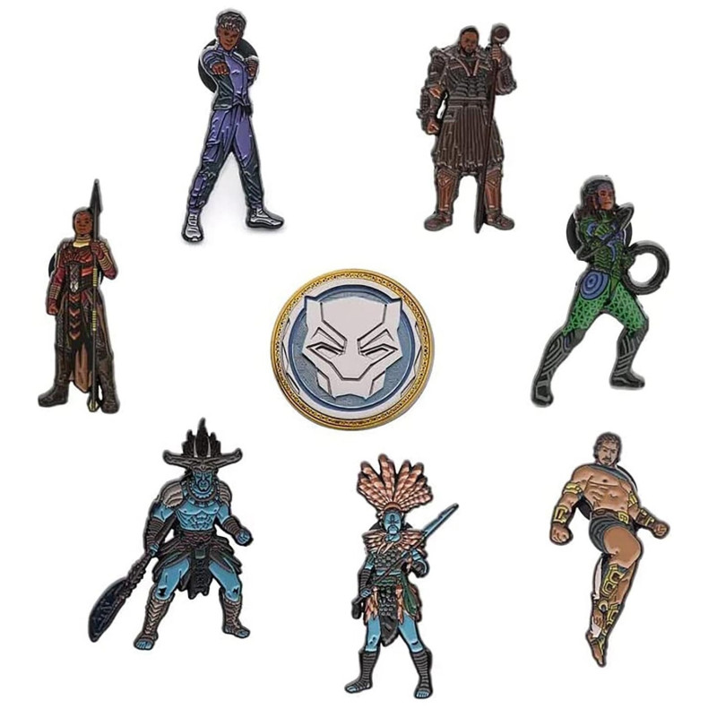Marvel Studios - Set de 8 pins Black Panther Wakanda Forever