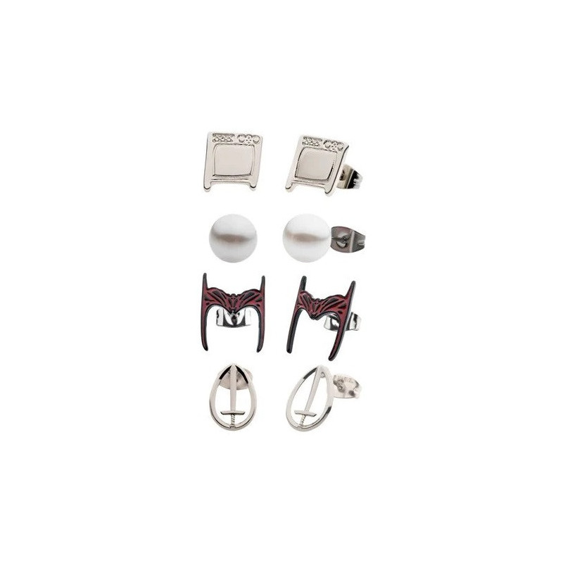 Marvel Studios : Wandavision - Set 4 paires de boucles d'oreilles