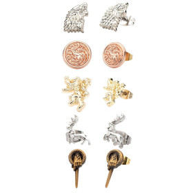 Game of Thrones - Set de 5 paires de boucles d'oreilles