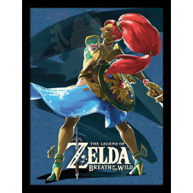 The Legend of Zelda - poster encadré Breath of the Wild Urbosa (30 x 40 cm)