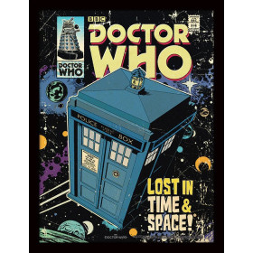Doctor Who - poster encadré Lost In Time And Space (30 x 40 cm)