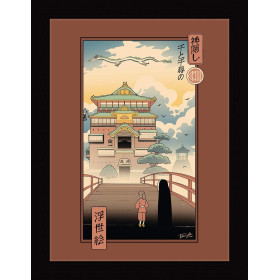 Vincent Trinidad - Poster encadré Chihiro Ukiyoe Spirits (30 x 40 cm)