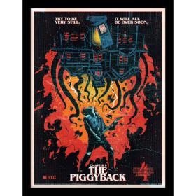 Stranger Things - Poster encadré Chapter 9 The Piggyback (30 x 40 cm)