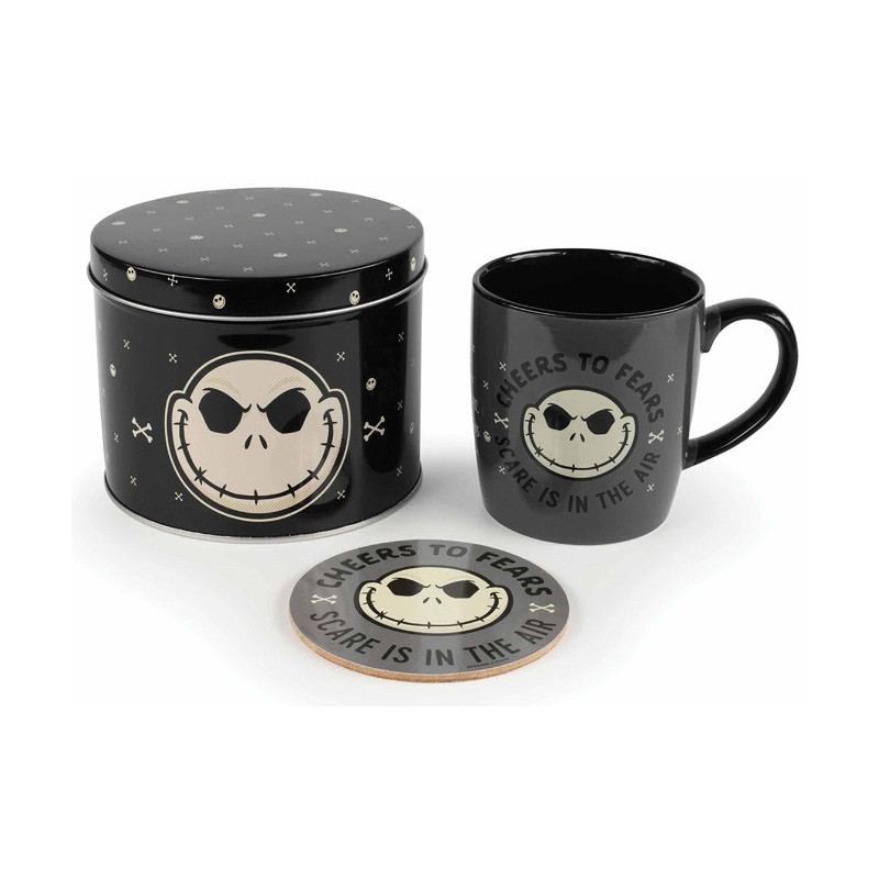 Nightmare Before Christmas - Set Mug + sous-verre + boîte métallique