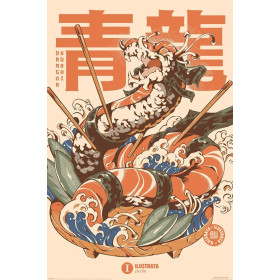 Ilustrata - grand poster Dragon Sushi (61 x 91,5 cm)
