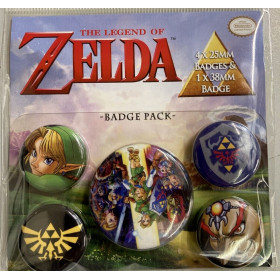 The Legend of Zelda - set de 5 badges