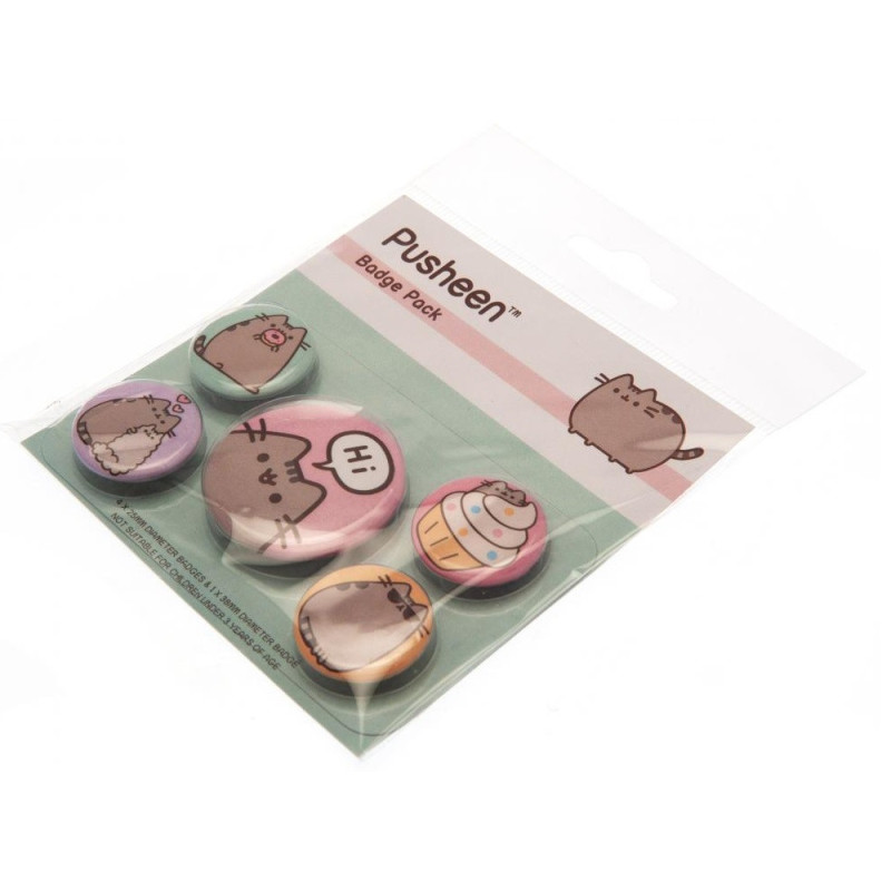 Pusheen - set de 5 badges