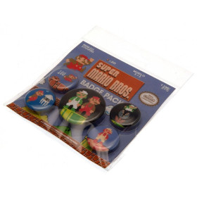 Super Mario - set de 5 badges