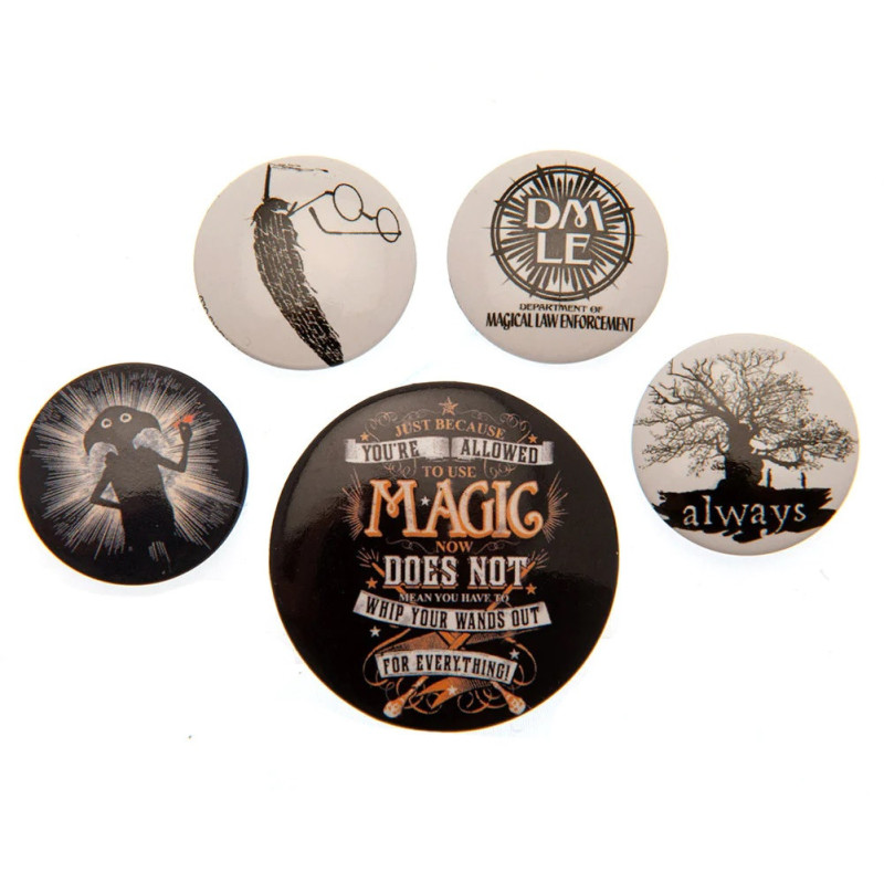 Harry Potter - set de 5 badges