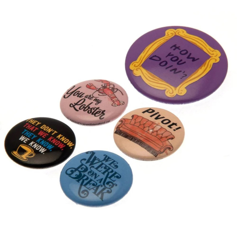 Friends - set de 5 badges