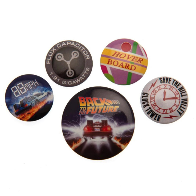 Retour vers le Futur - set de 5 badges