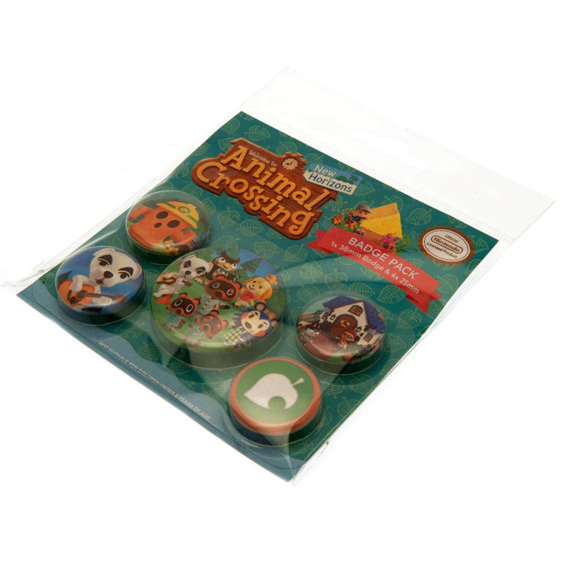 Animal Crossing - set de 5 badges Islander
