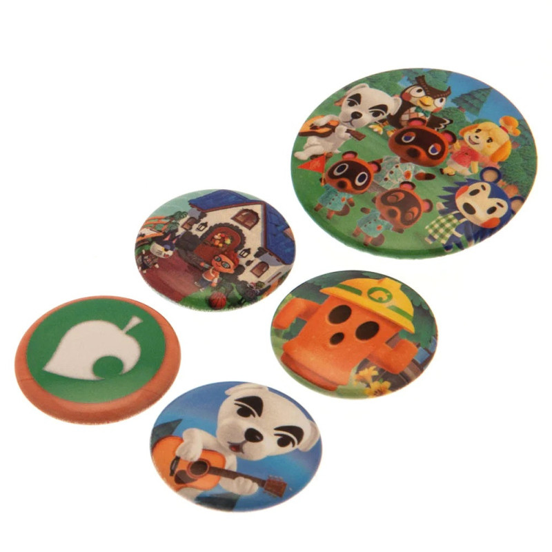 Animal Crossing - set de 5 badges Islander
