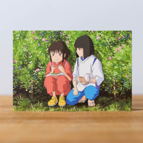 Spirited Away (Chihiro) - Carte Postale Chihiro & Haku Onigiri