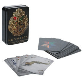 Harry Potter - Jeu de cartes Hogwarts dans une boîte métallique