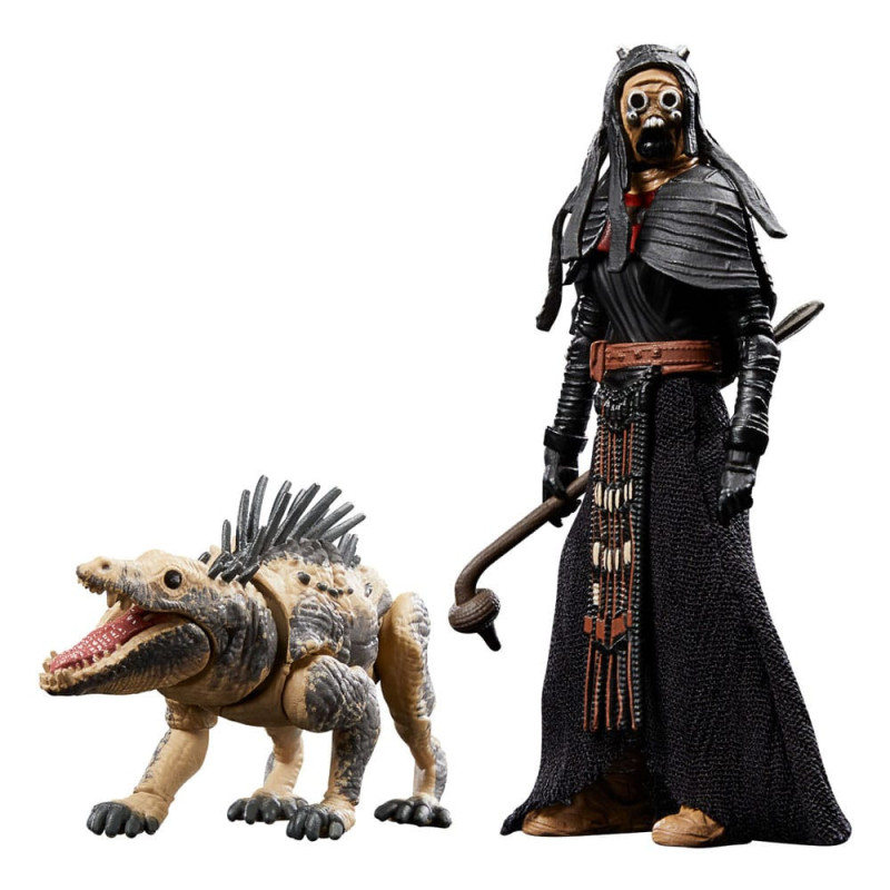 Star Wars - The Vintage Collection - Figurines Tusken Warrior & Massiff 10 cm