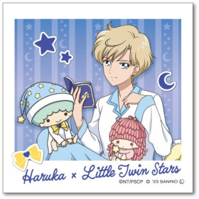 Sailor Moon Series x Sanrio Characters - Sticker Haruka Tenoh x Little Twin Stars