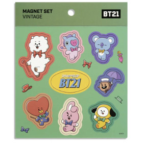 BT21 - Set de magnets Vintage