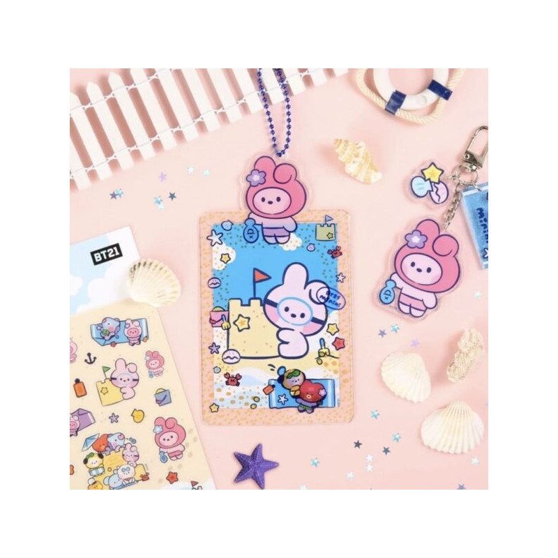 BT21 - Pochette porte-carte photo Summer Collection : Cooky