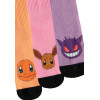 Pokemon - 3 paires de Chaussettes Dengar, Evoli & Salamèche 35/38