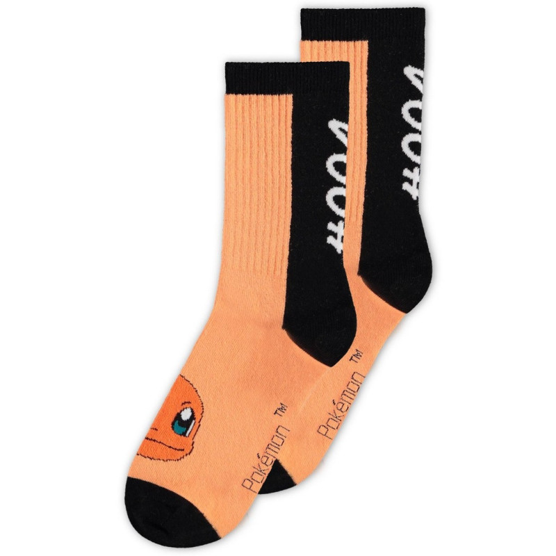 Pokemon - 3 paires de Chaussettes Dengar, Evoli & Salamèche 35/38