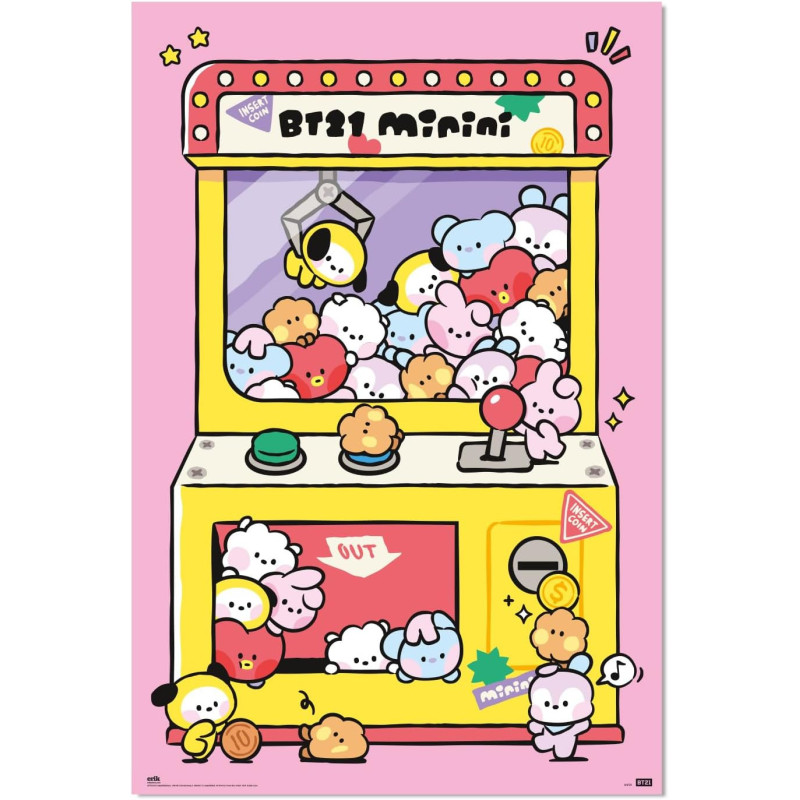 BT21 - grand poster Arcade Machine (61 x 91,5 cm)