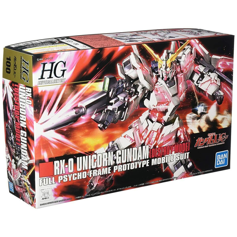 Gundam - HGUC 1/144 RX-0 Unicorn Gundam Destroy Mode