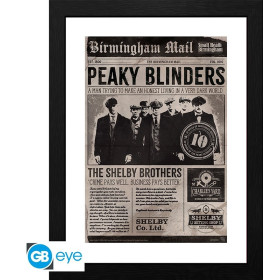 Peaky Blinders - poster encadré Journal 30 x 40 cm