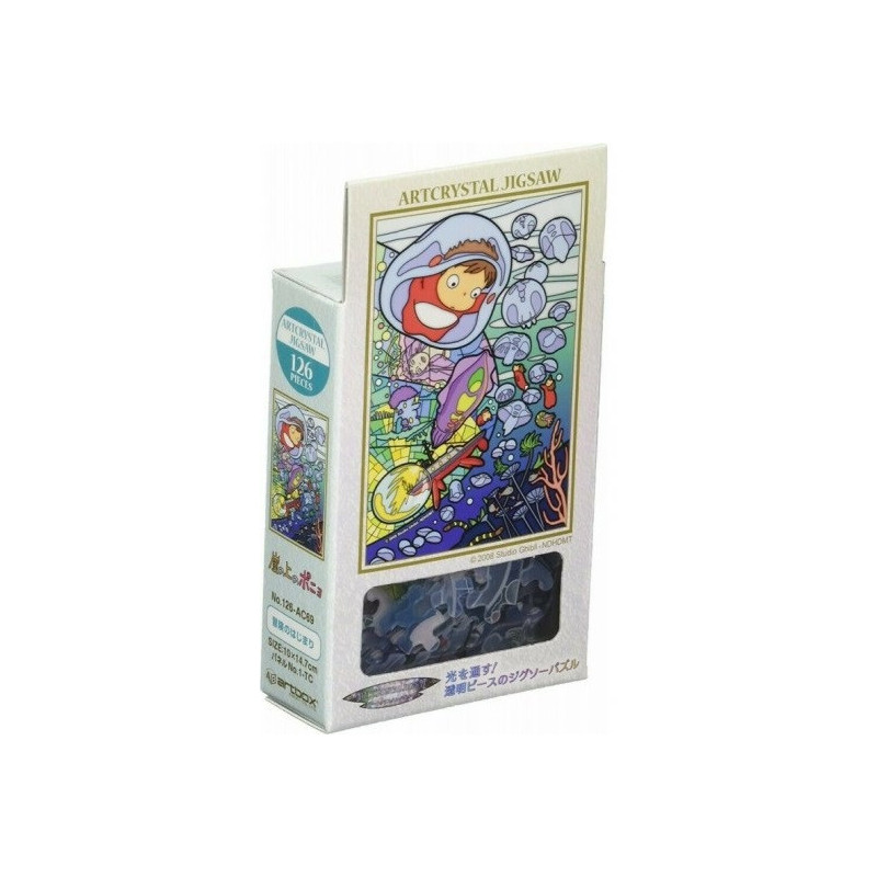 Ponyo sur la falaise - Puzzle vitrail 126 pièces