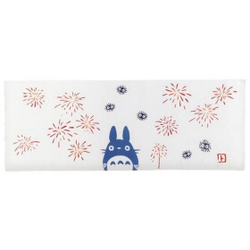 Mon Voisin Totoro - Tenugi serviette chemin de table Totoro bleu Feux d'artifice