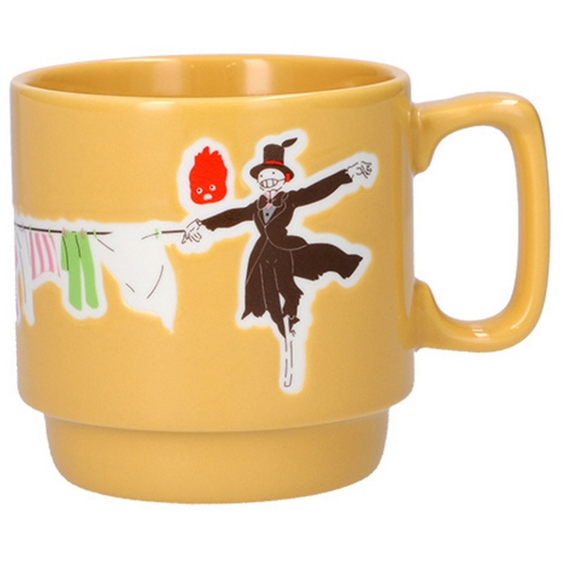 Le Château Ambulant - Mug couleur gauffré Grande lessive