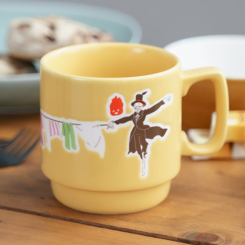 Le Château Ambulant - Mug couleur gauffré Grande lessive