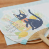 Kiki la Petite Sorcière - Enveloppe + éventail carte en bambou Jiji Citron