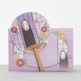 Spirited Away (Chihito) - Enveloppe + éventail carte en bambou Kaonashi Fleurs