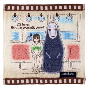 Spirited Away (Chihiro) - Serviette cellulo Dans le train 25 x 25 cm