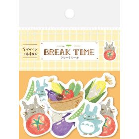 Mon Voisin Totoro - Set de stickers Break Time Légumes