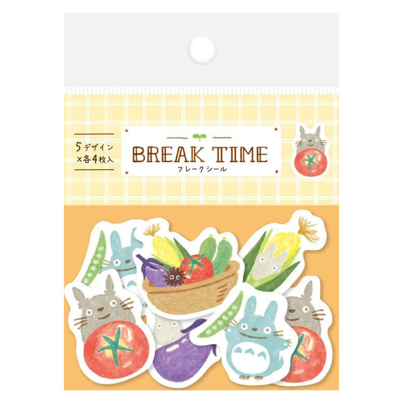 Mon Voisin Totoro - Set de stickers Break Time Légumes