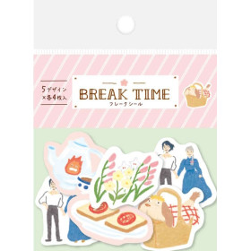 Le Château Ambulant - Set de stickers Break Time Fleurs