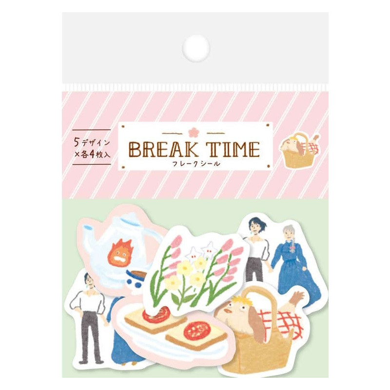 Le Château Ambulant - Set de stickers Break Time Fleurs