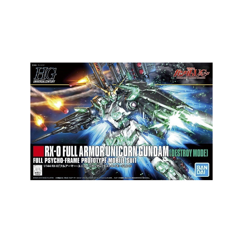 Gundam - HGUC 1/144 RX-0 Full Armor Unicorn Gundam (Destroy Mode)
