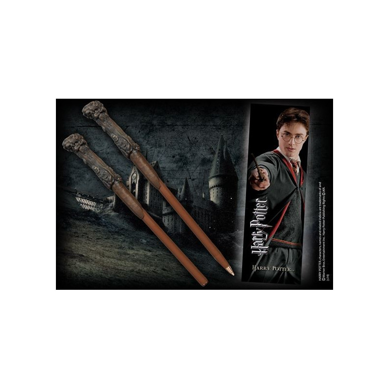 Harry Potter - Stylo baguette + marque-page Harry