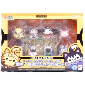 Naruto - Mega Cat Project pack 8 Figurines Nyaruto! Ver. Break out! Fourth Great Ninja War Special