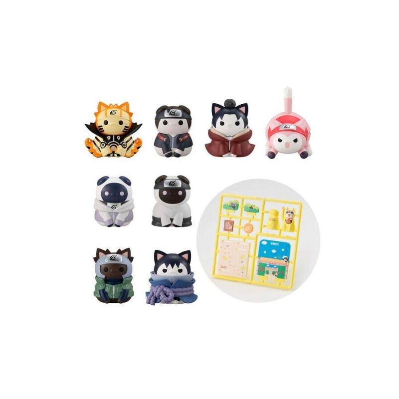 Naruto - Mega Cat Project pack 8 Figurines Nyaruto! Ver. Break out! Fourth Great Ninja War Special