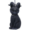 Ornement de sapin Pawzuph black horned cat