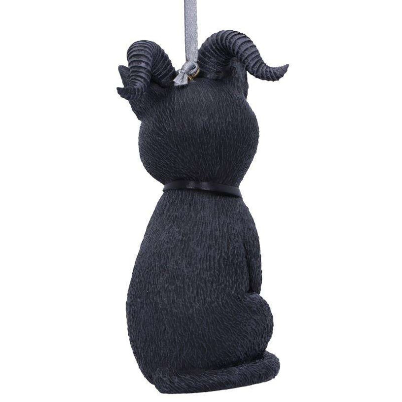 Ornement de sapin Pawzuph black horned cat